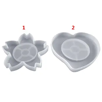 

Silicone 3D DIY Flower Heart Epoxy Resin Mold Jewelry Making Pendant Making Tool Mould Handmade Craft Decorative