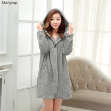 Женский двухцветный короткий банный халат, домашняя одежда для сна, халаты для женщин