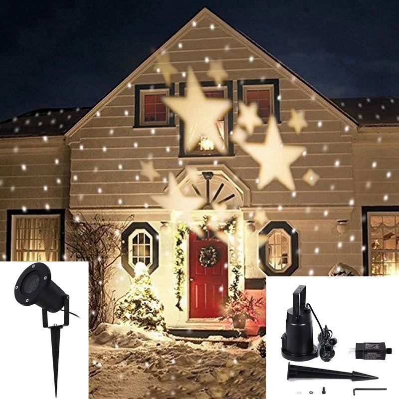 

Jiguoor 4W LED Waterproof Star Light Landscape Projector Lamp for Home Christmas Decoration 110-240V