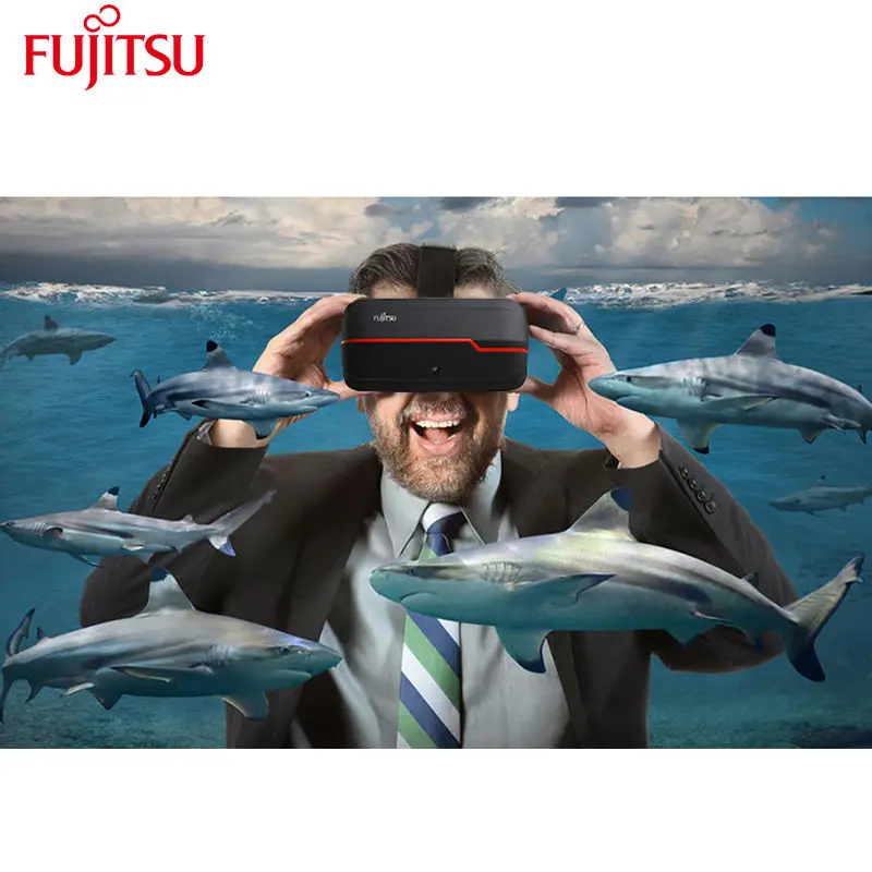 Fujitsu Rift 3D Virtual Diffraction 3D Glasses for Console Video Game and 4K 3D Viewing with