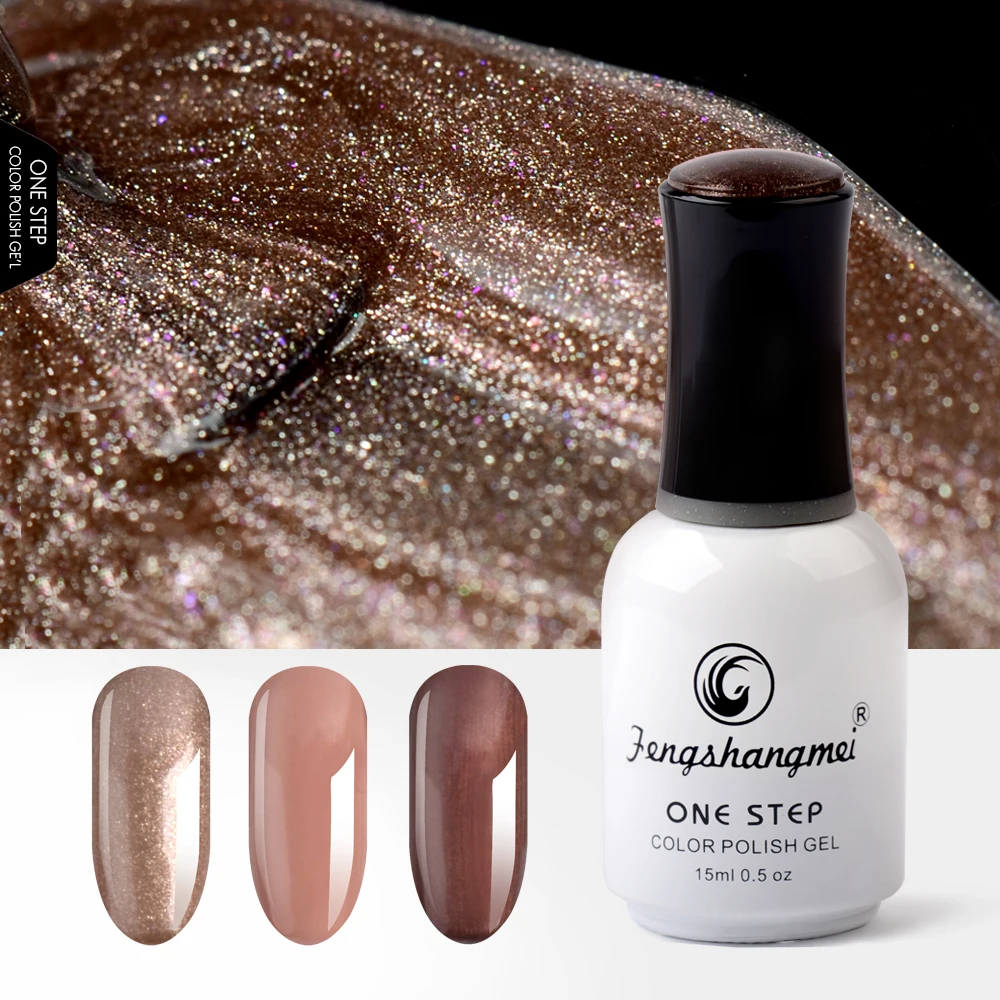 Fengshangmei esmalte de uñas en Gel 3 en 1, barniz de uñas en un paso