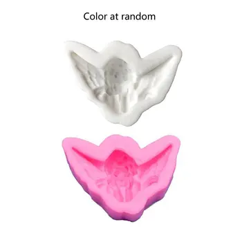 

3D Angel Baby Silicone Mold Fondant Cake Mold Handmade Soap Resin Casting Mould T4MD