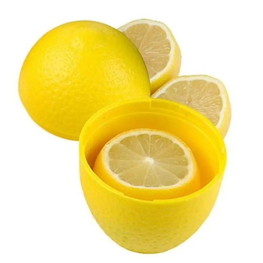 

Lemon Fresh Storage Box Plastic Vegetable Fruit Containers Kitchen Refrigerator Organizer Lemon Storage Case Kitchen Creative
