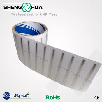 

10pcs/lot Library Secure System Transparent Wet Inlay Adhesive RFID UHF Book Tag Security Label Sticker Long Range Reading