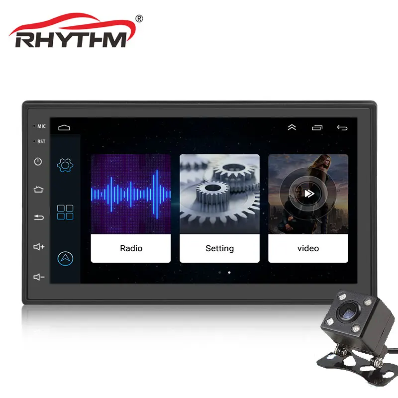 Android 8,1 2Din автомобильный DVD Радио 2 Гб мультимедиа 1024x600 gps навигация универсальная для Nissan peugeot toyota Автомобильная интеллектуальная система
