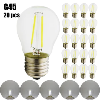 

20x Edison Bulb E27 220V Creative Arts Personality Retro LED Light Source Home Decorative Works LED Bulbs 2W/4W/6W