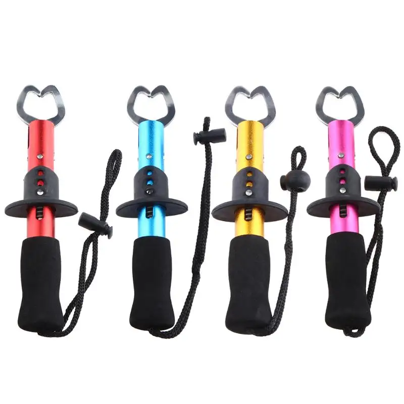

2.5CM Open Outdoor Portable Stainless Steel Lock Fish Gripper Fishing Lure Tackle Fish Lip Gripper Grabber Fishing Tackle Tools