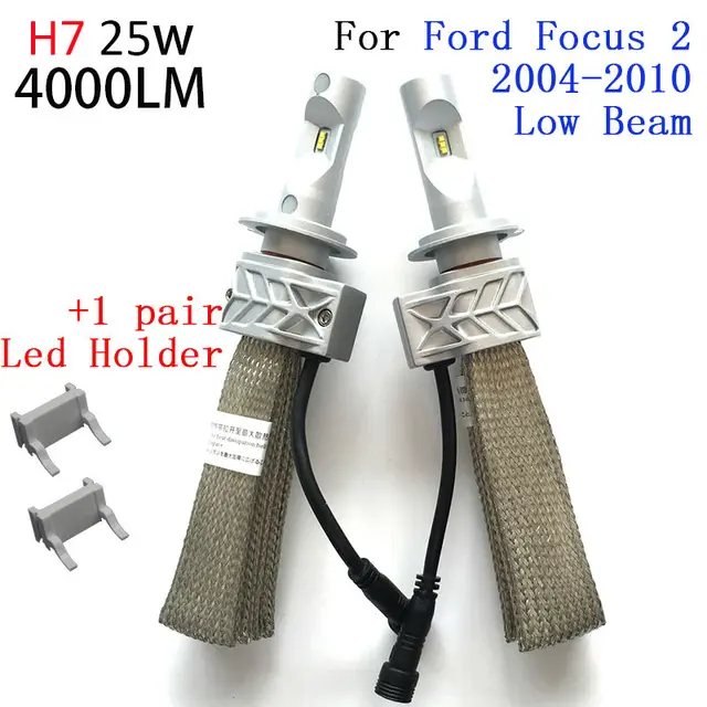 H1 H7 H8 Led Headlight Bulbs And Fog Lamps Kit For Ford Focus 2 Mk2 H1 H7 H8 Led Headlight Bulbs And Fog Lamps Kit For Ford Focus 2 Mk2 High Beam Low Light 2004 2005 2006 2007 2008 2009