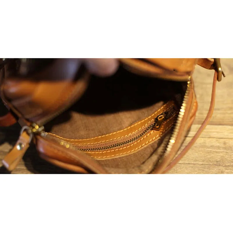 AETOO Original autumn on the new small bag handmade cowhide handbag retro stitching small square bag literary shoulder Messenger