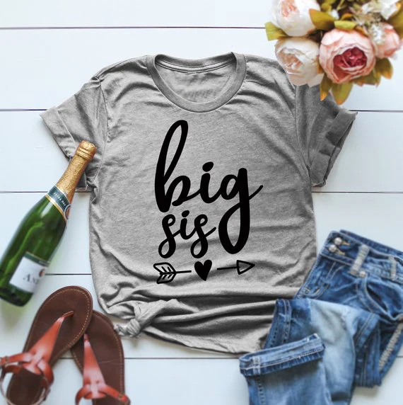 Big Sister Tee Big Sister Gift Big Sister Shirt Big Sister Top