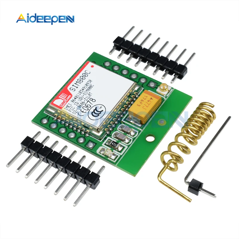 

Mini SIM800C GPRS GSM Module MicroSIM Card Core Board Quad-Band TTL Serial Port Compatible SIM800L SIM900A