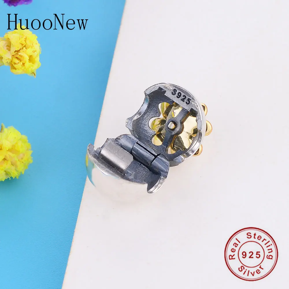 Браслет Pandora Pulseras из стерлингового серебра 925 пробы, европейские четырехлистные бусины с клевером, фиксатор для изготовления берлока