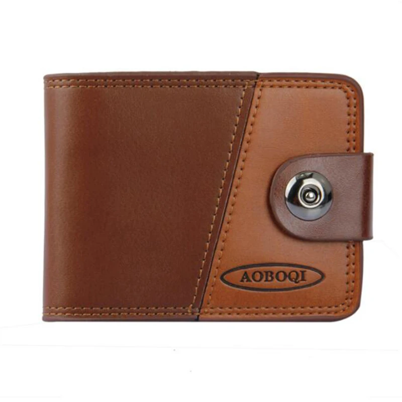 Мужской бумажник, 1 шт., ретро, ковбойская короткая застежка, с пряжкой, мужской кошелек