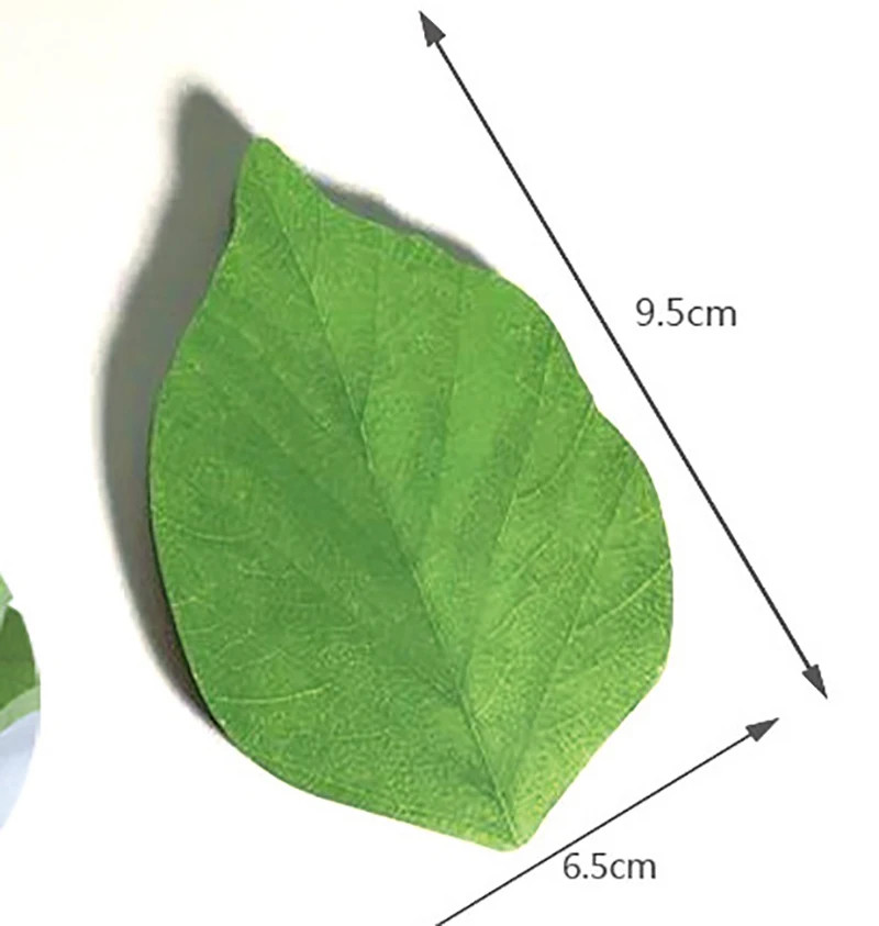 EZONE самоклеящиеся Липкие заметки моделирование зеленые листья Липкие заметки 50 листов офисный Декор Наклейка сообщение карта памяти Pad