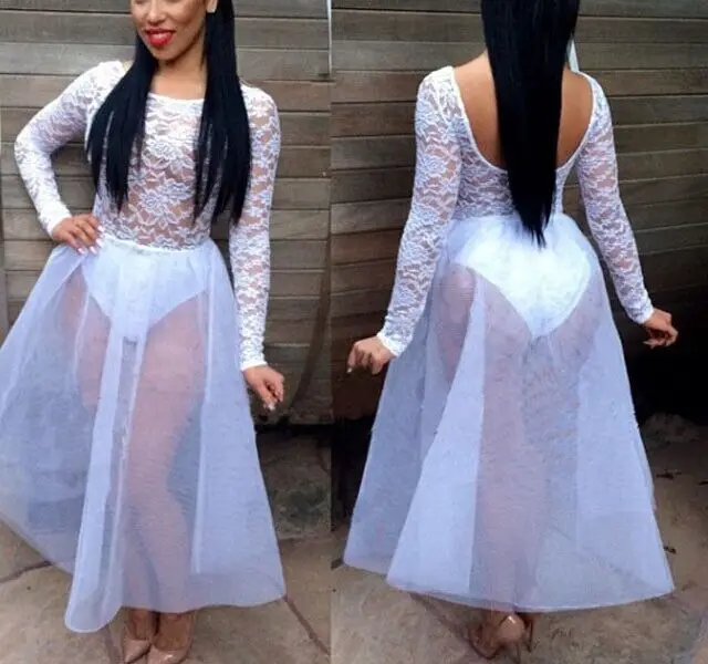 white tight maxi dress