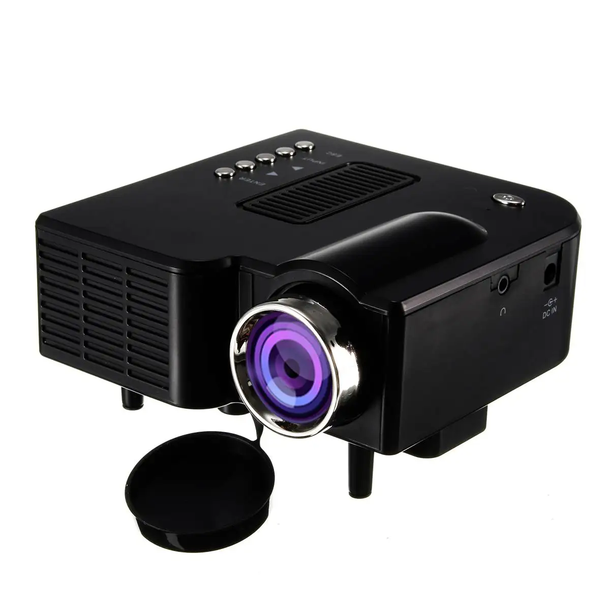 UNIC UC28+ Портативный светодиодный проектор для кинотеатра мини-проектор USB/SD/AV вход мини-проектор для развлечений