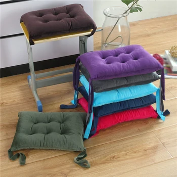 

High Quality 35x38x5cm Winter Home Office Decor Seat Cushion Solid Color Comfortable Kitchen Chair Sofa Pillow Chair Cushions