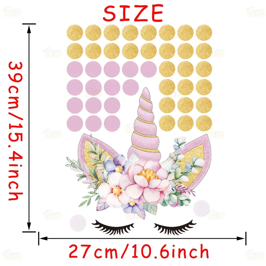 Красочные Мультяшные наклейки на стену с единорогом и звездами для детской комнаты, комнаты для девочек, комнаты для спальни, декор для детской комнаты, наклейки на стену с животными