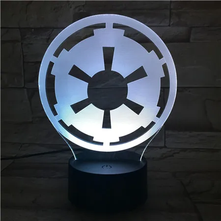 Абстрактный колеса 3D оптический стол Light Настроение лампы сенсорный и пульт дистанционного управления 7 видов цветов изменить домой свет Новинка Детский подарок 3D-351