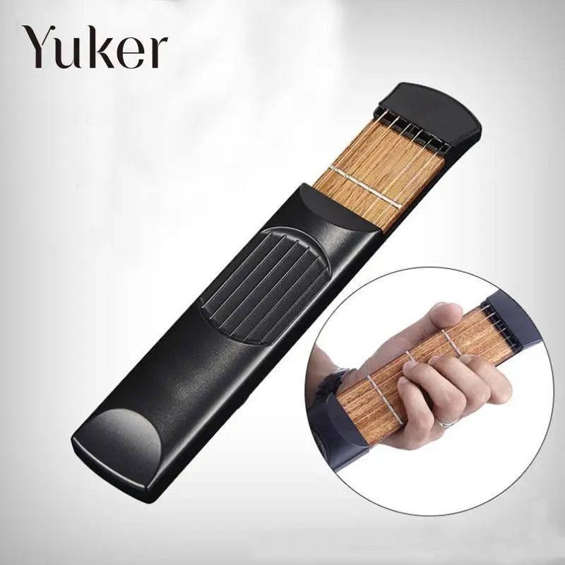 Yuker портативный карманный гитара практика инструмент гитара PartsGadget Аккорд трейнер модели для начинающих