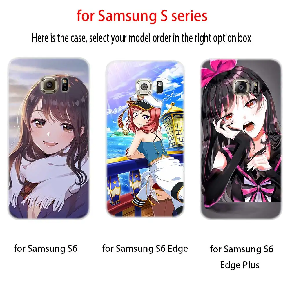 Мягкий силиконовый чехол для Samsung S30 S20 S11 S10 S9 S8 Plus lite 11e 10e Uitra S7Edge японская девушка