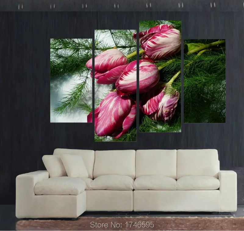 Tulips Colorful Flower Greenery-6