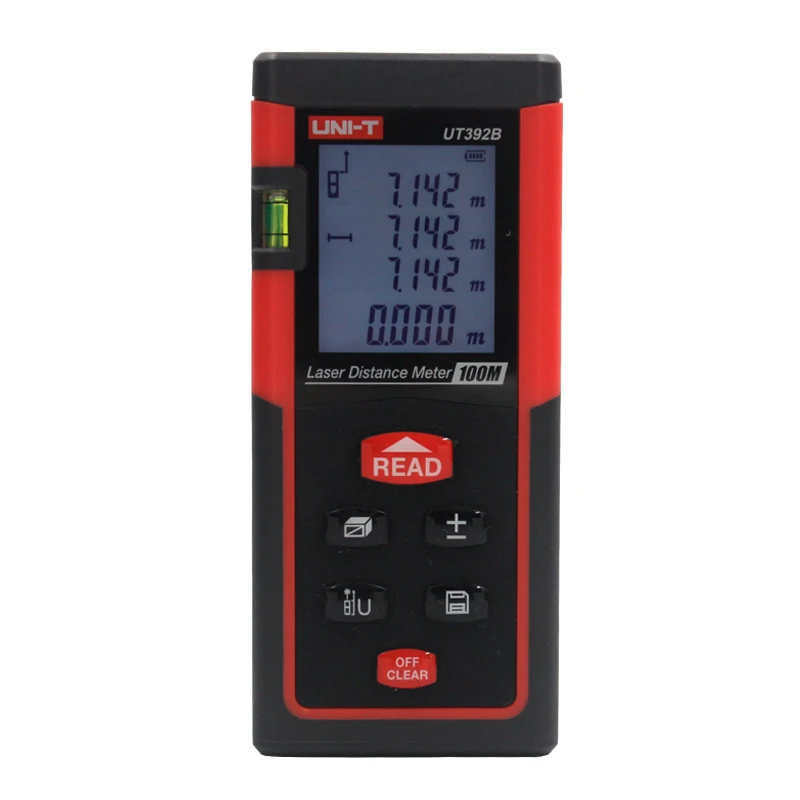 

UNI-T UT392B Laser Distance Meter 100m Range Multi-function Distance Measurement Instrument Horizontal Bubble Laser Rangefinder
