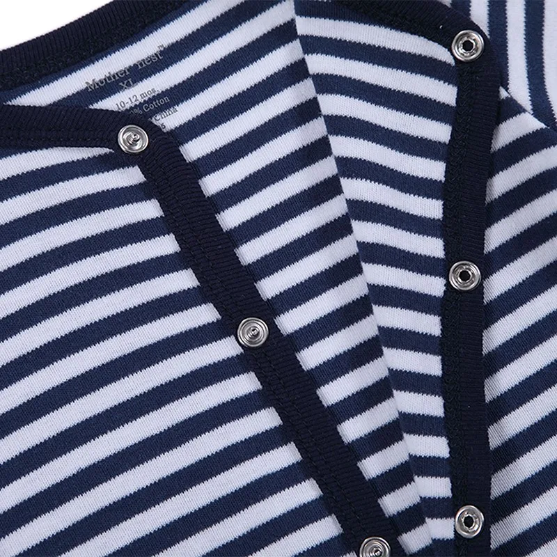 2016 Newborn Rompers Baby Boy Clothes Long Sleeve Cotton Body Bebe Baby Girl Clothes Black Stripped Autumn Baby Romper Clothing (2)