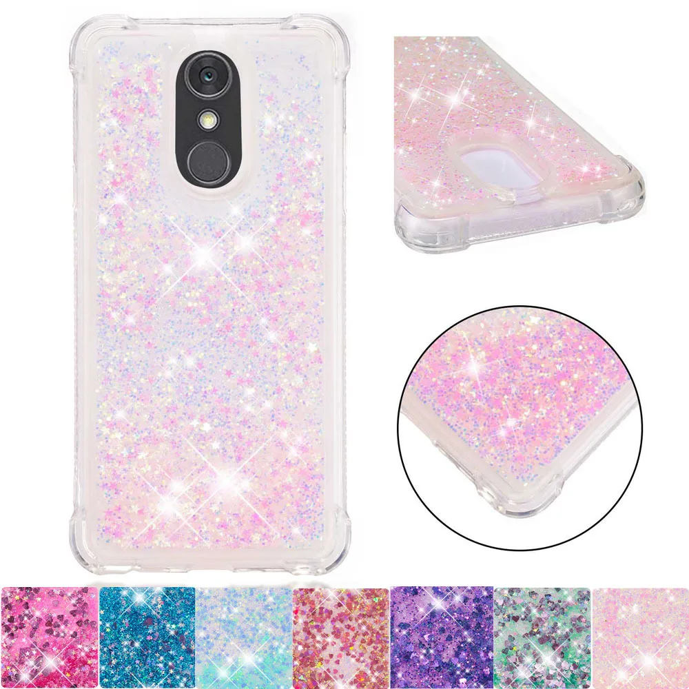 

For LG Stylo 4 Stylo 5 Cute Glitter Case for LG Q Stylus Plus Bling Dynamic Liquid Soft TPU Bumper Cover Q Stylus+ Stylo4 Stylo5