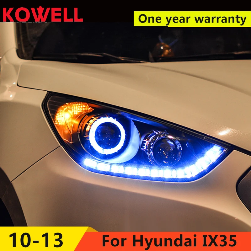 KOWELL стайлинга автомобилей 2010 2011 2012 2015 налобный фонарь для Hyundai IX35 фары автомобиля