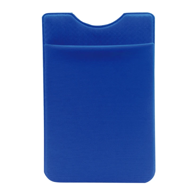 Модный Эластичный лайкровый клей для сотового телефона ID кредитный держатель для карт женский стикер Карманный Кошелек Чехол Держатель для карт# C - Цвет: Blue
