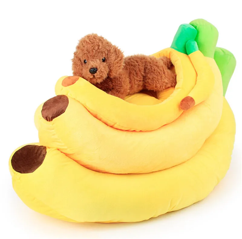 High Quality Cute Yellow Banana Dog Bed House Sofa Kennel S M Productsbanana dog beddog beddog