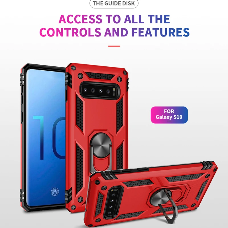 

For Samsung Galaxy A10 A20 A30 A40 A50 A70 M10 M20 Case Shockproof Armor Cover For Samsung S10 5G S10-5G Heavy Phone Case Cover