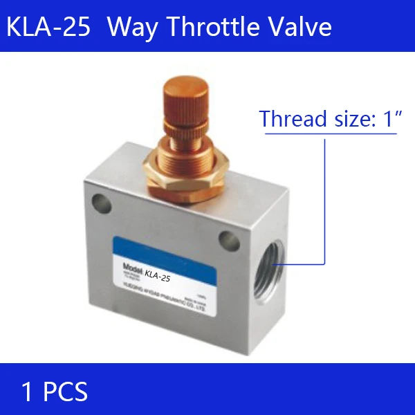 

Free shipping KLA-25 3/4" Speed Control One-Way Throttle Pneumatic Flow Valve Silver Tone