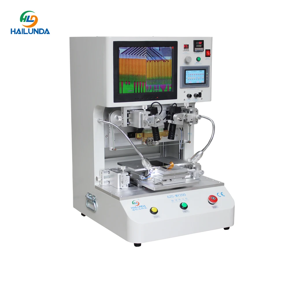 

12.1inch HD Display Pulse Hot Press LCD Screen Flex Cable Repair Machine Temperature Adjustable for Tablets Mobile Phone