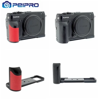 

PEIPRO Aviation Alloy Aluminum Quick Release L-plate Bracket Camera Hand Grip for FUJIFILM GFX-50R/GFX50R L-plate Cameras B