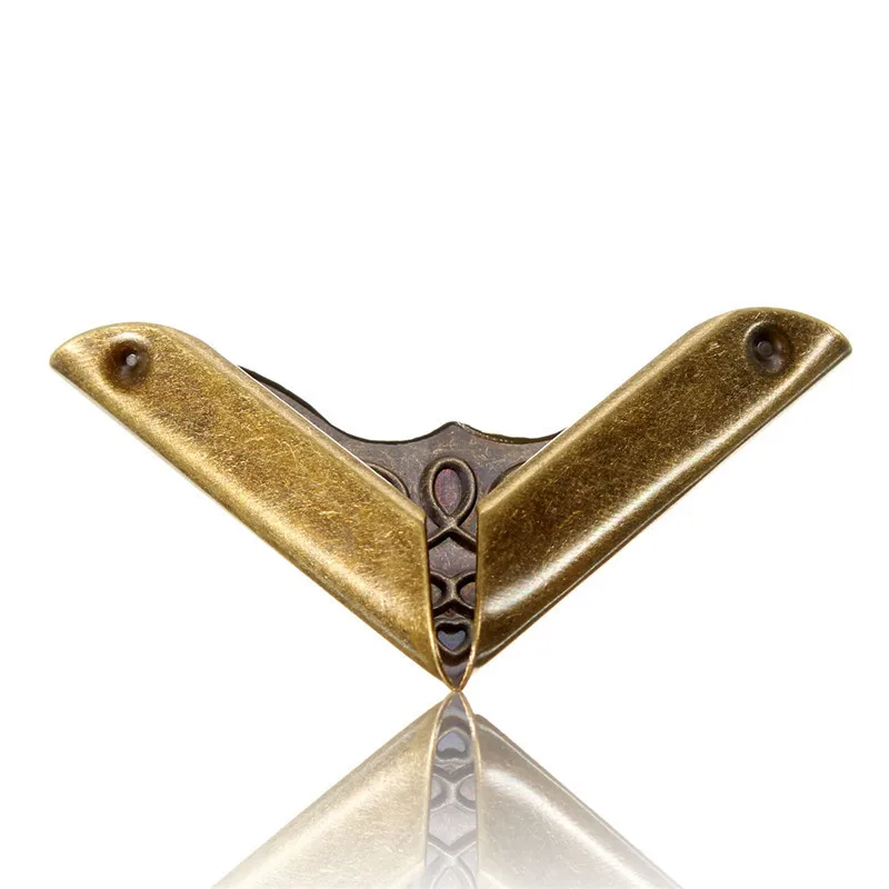 100pcs/lot Shirt Ollar Angle Book Corner 23MM Bronze Color DIY Collar Book Angle Photo Frame Accessories Golden