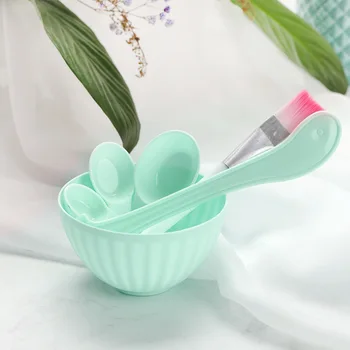 

6pcs Face Mask Bowl Set 4 in 1 DIY Facial Beauty Cosmetic Makeup Tool with Brush Mixed Stir Spatula Stick Measuring SpoonKitCC22