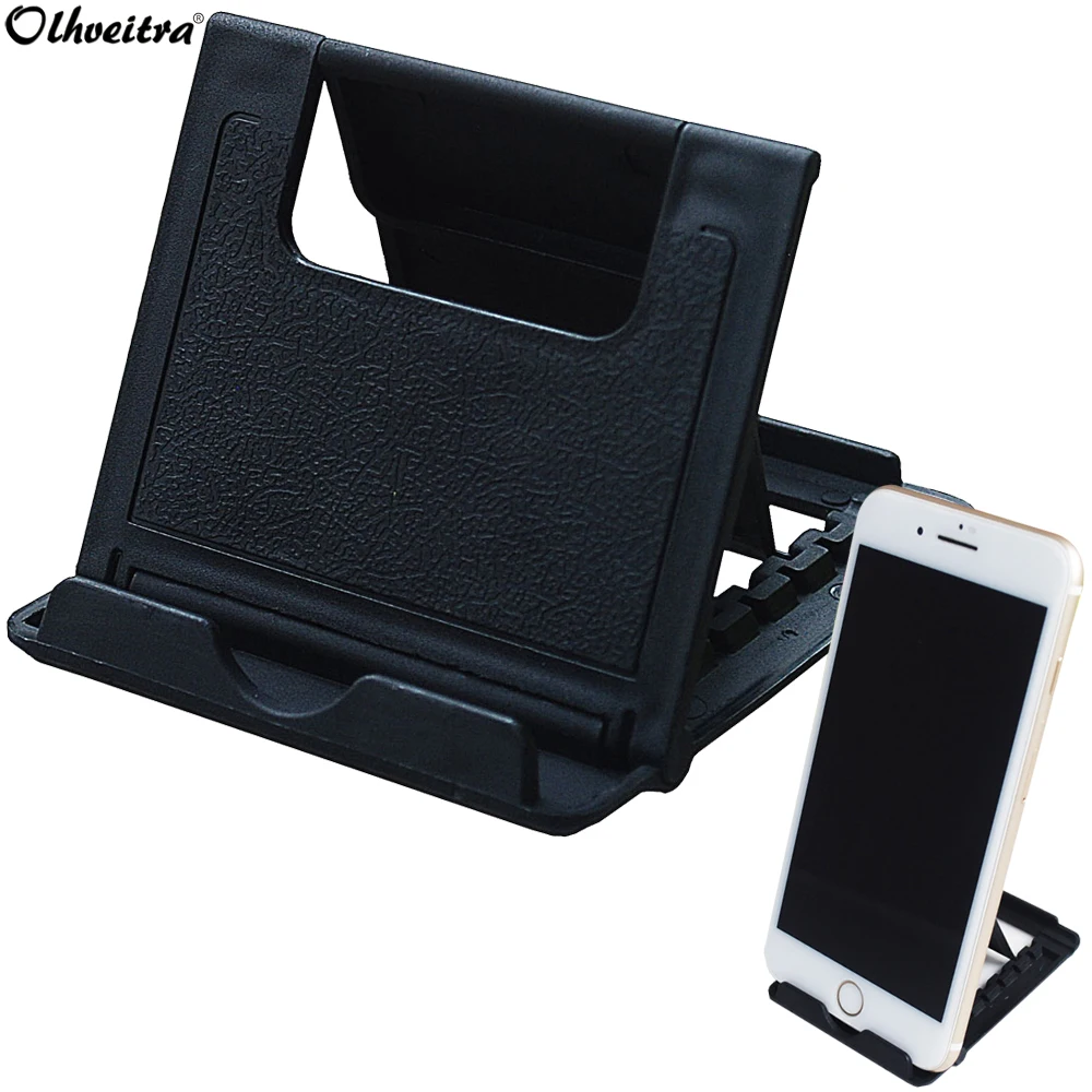 

Olhveitra Universal Cell Phone Holder Mobile Phone Stand For iPhone 7 Xiaomi Redmi 7 Samsung Huawei Folding Support Desk Bracket