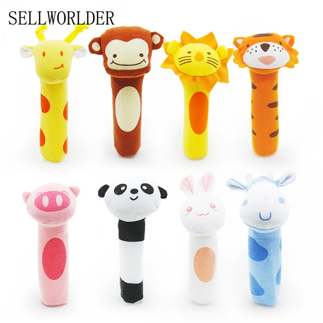 SELLWORLDER 2017 Baby 0 12 Month Toys Animal Baby Hand Held Toys