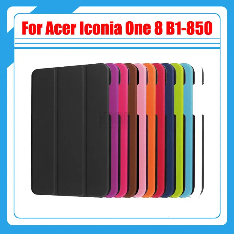 

9 colors Ultra Slim Smart Magnetic Sleep/Wake Skin Case 8 Inch for Acer Iconia One 8 B1-850 B1 850 Cover Case + Stylus