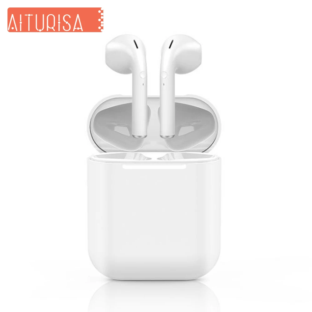 

New i13 tws Wireless Bluetooth 5.0 Earphones Fingerprint Touch Smart Pairing Headphones Wireless Charging With Voice Calls