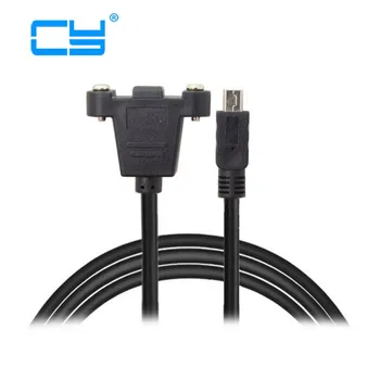 

3m 5m Panel Mount Type Mini USB 5Pin Male to Female Extension Adapter Cable with Screws