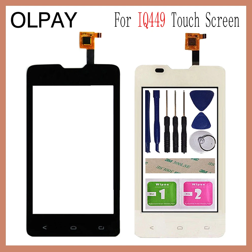 4 5 ''сенсорный экран для Fly IQ449 449 сенсорный дигитайзер панель передняя