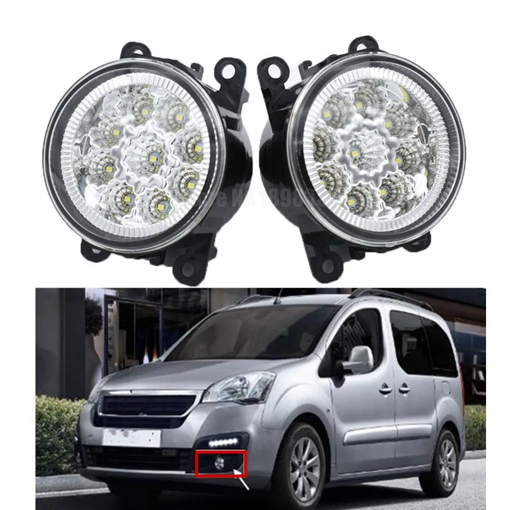 2 шт. светодиодный передние противотуманные фары для Peugeot партнер Tepee 2008