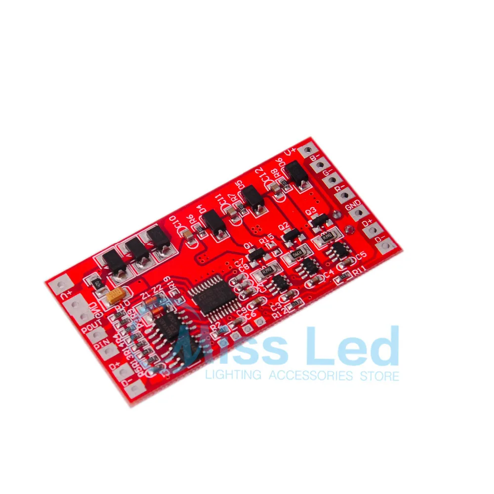 DM 100DC Карта контроллера DMX DC9 32V вход 600мА * 3 канальный выход декодер постоянного