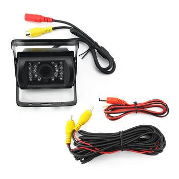 

Parking Assistance BUS Camera Car Truck Night Vision PAL Reverse Rear View Camera For Backup Parking 12V 18 Infrared LED