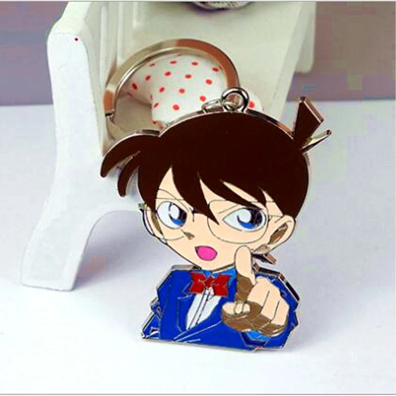 

Hot Selling Diy Handmade Keyfob Anime Detective Conan Keychain Conan Keyring Japan Cartoon Role Accessory Gift for Fans Souvenir