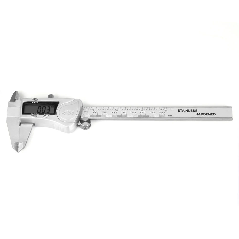 150mm Digital Vernier Calipers IP54 Waterproof Stainless Steel LCD