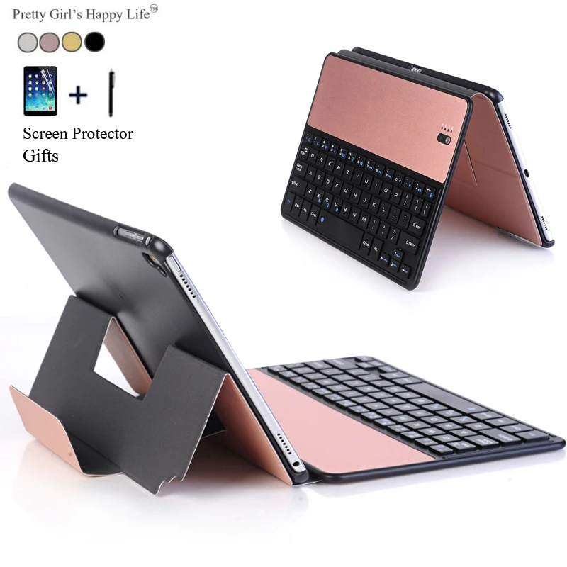 Для iPad, беспроводной Bluetooth чехол с клавиатурой, для iPad 9,7 дюймов,, планшет, откидная подставка, Чехол для iPad Air 2 Air 1, Fundas+ Stylus